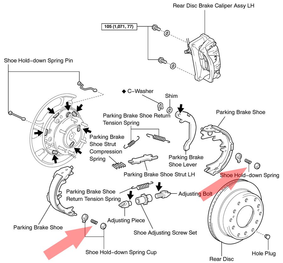Help to reinstall the parking brake IH8MUD Forum